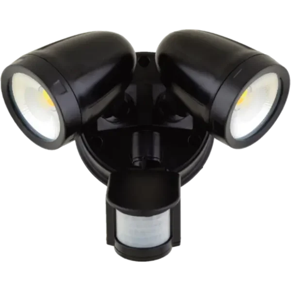 PURE 26W Twin Spotlight with Sensor - Black-PLS26WSB