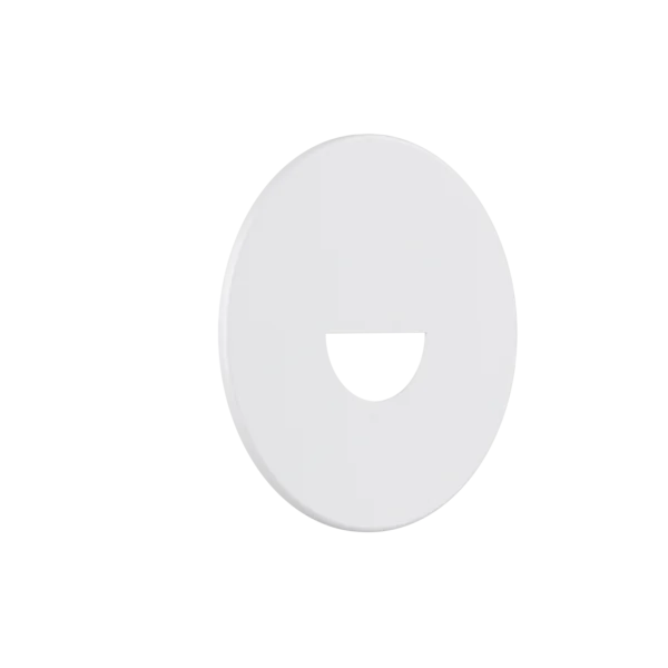 Pure Magnetinc Faceplate for Pure Indoor Step Light Ø55mm Diameter Semi-Round Optics White