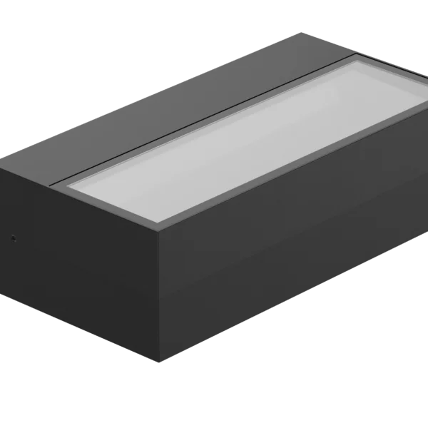 Pure Up/Down Rectangle Wall Light 10W Black