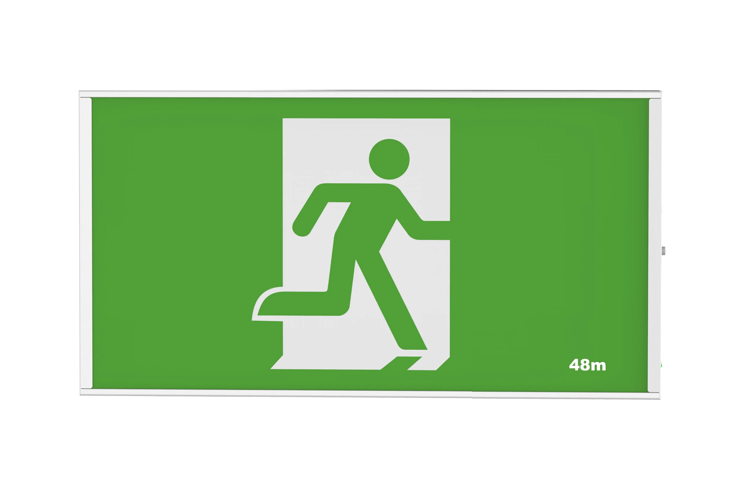 Pure Jumbo Surface Mount Exit Light 48M Single Sided 5W Maintained IP20