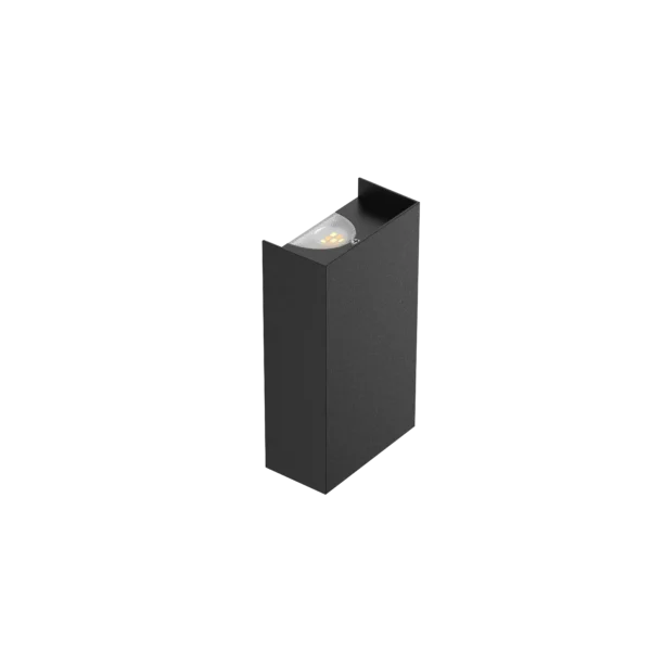 Pure Up/Down Wall Light Square 8W  Black