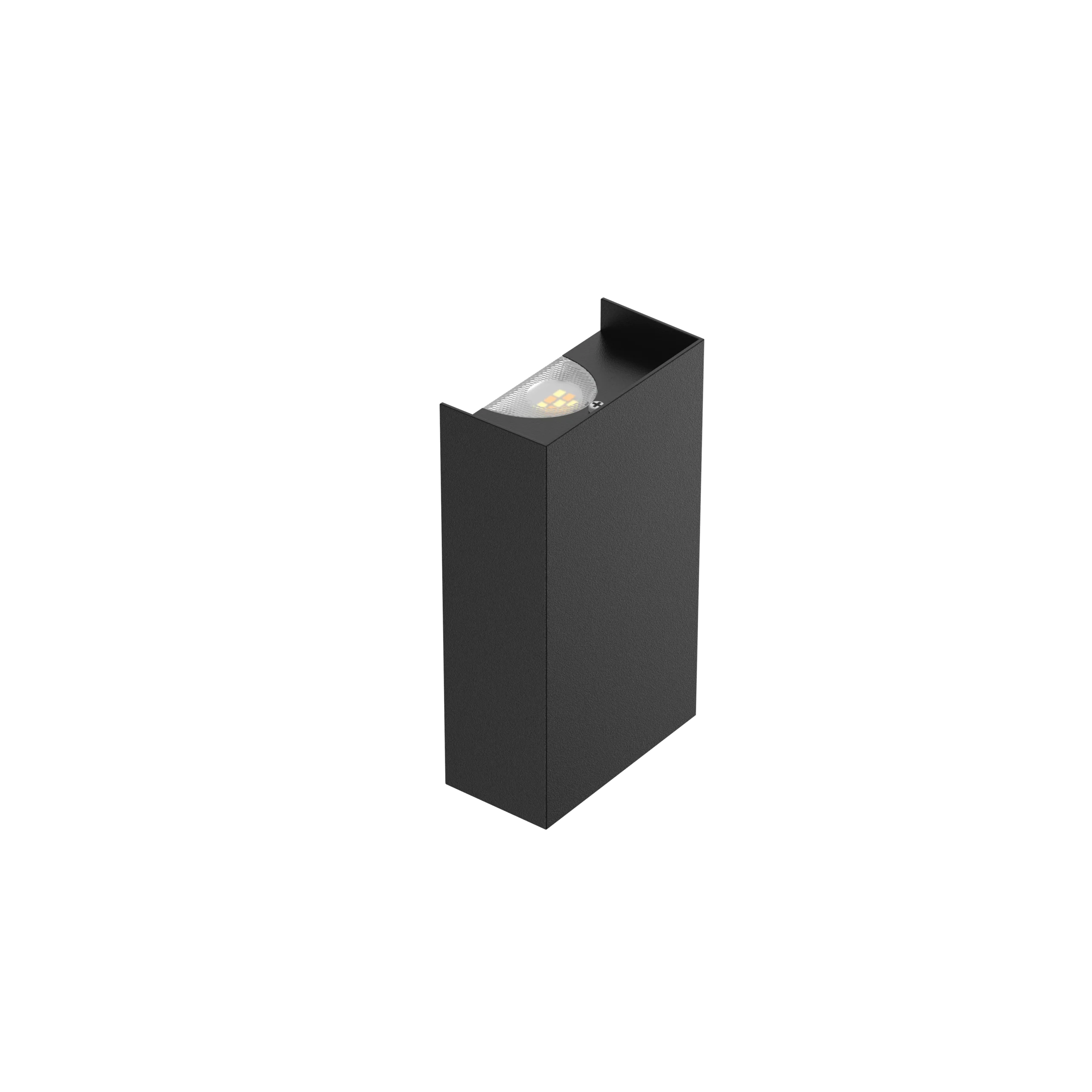 Pure Up/Down Wall Light Square 8W Black