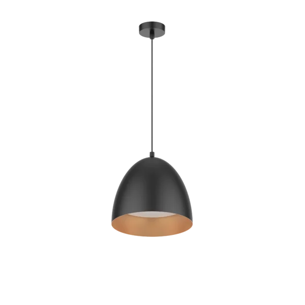 Pure Luxe Pendant Light 10W Gold/Black