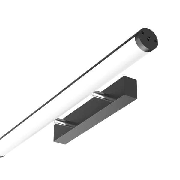 Pure Mirror Light Round/Tiltable 10W Black
