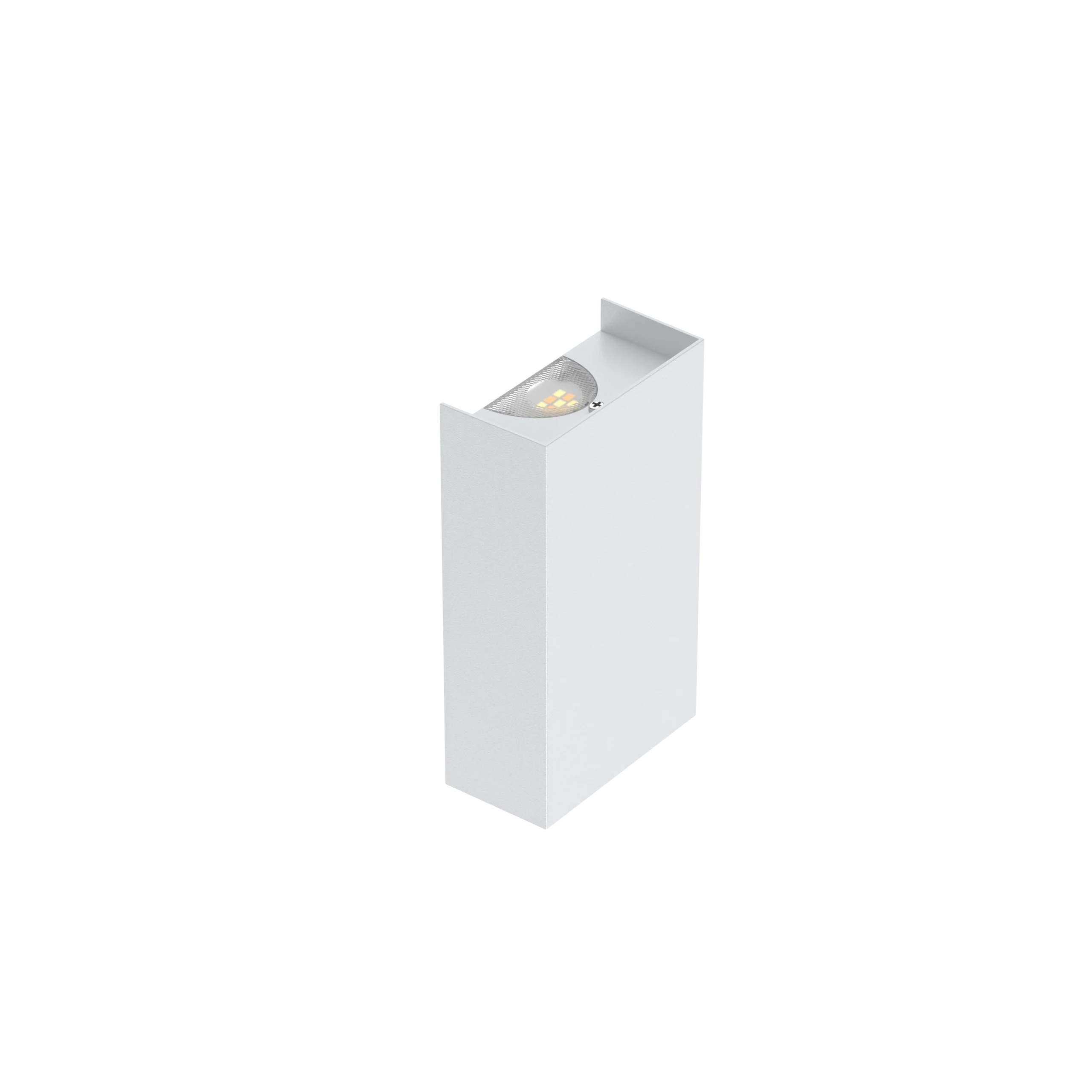 Pure Up/Down Wall Light Square 8W White