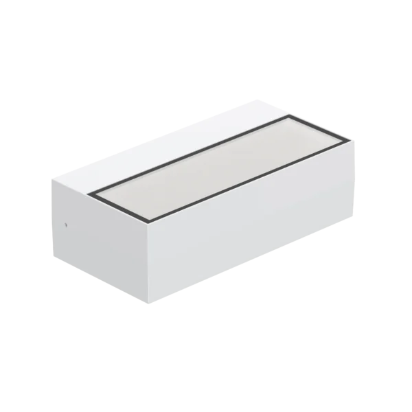 Pure Up/Down Rectangle Wall Light 10W White