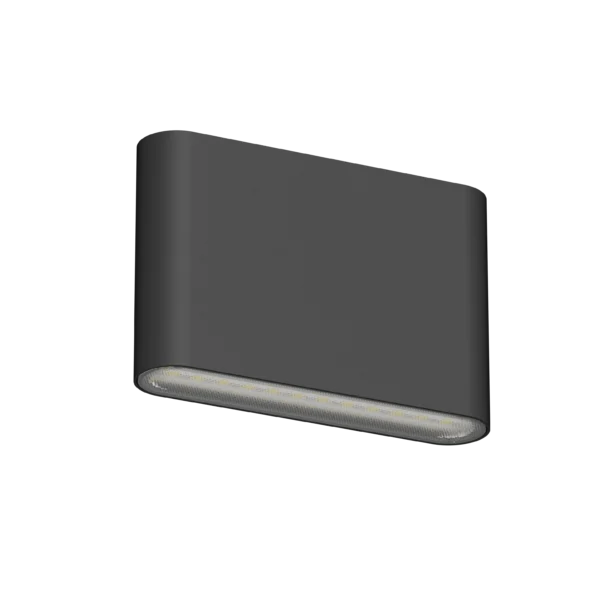 Pure Low Profile Up/Down Wall Light 6W Black