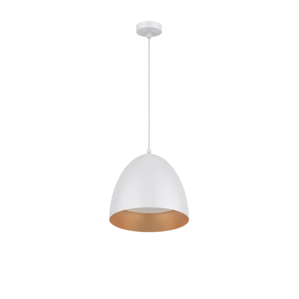 Pure Luxe Pendant Light 10W Gold/White