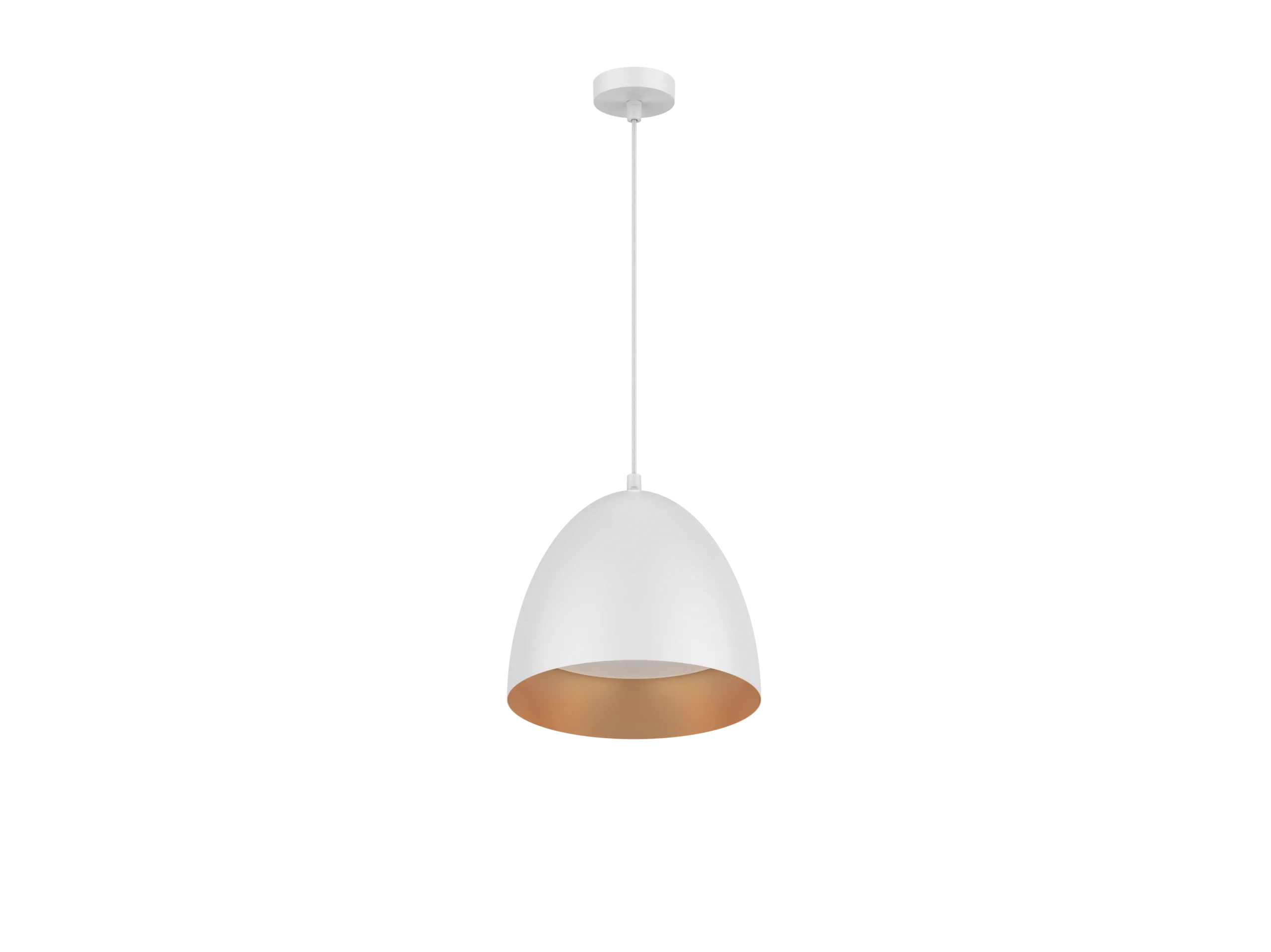 Pure Luxe Pendant Light 10W Gold/White