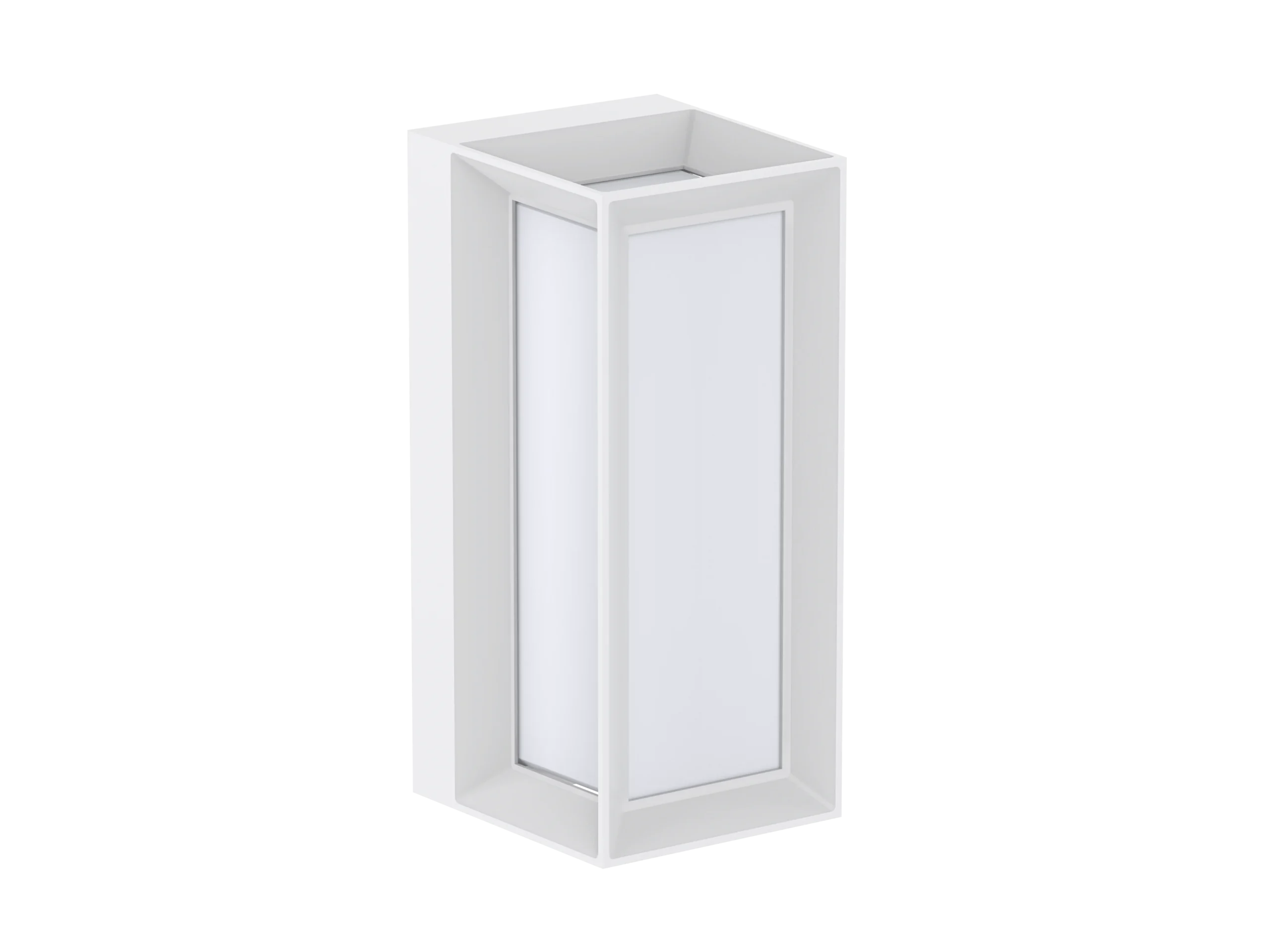 Pure Urban Rectangle Wall Light 15W White