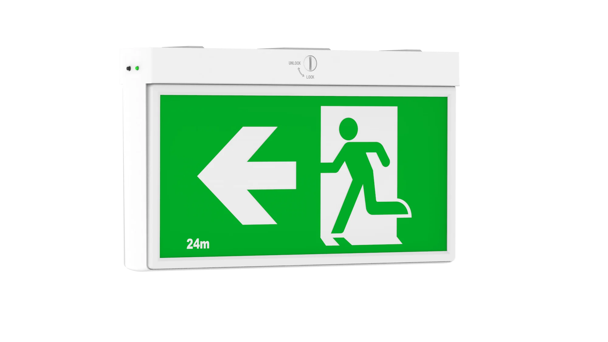 Pure Surface Mount Blade Exit Light 24M Double Sided 1W Maintained IP2