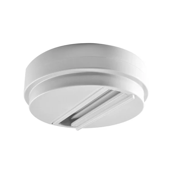 Pure Surface Mount Plate for 3-Circuit Track White